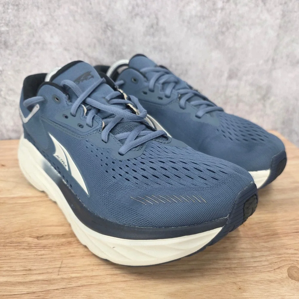 Altra Via Olympus Running Shoe Mens 9.5 Mineral Blue Max Cushion AL0A82BW419